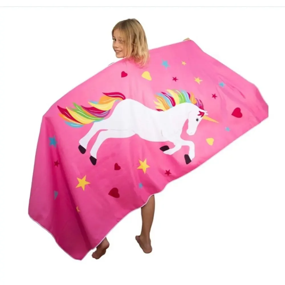 Tuvizo Pink Unicorn Tapestry / Microfiber Quick Dry Towel 30.5